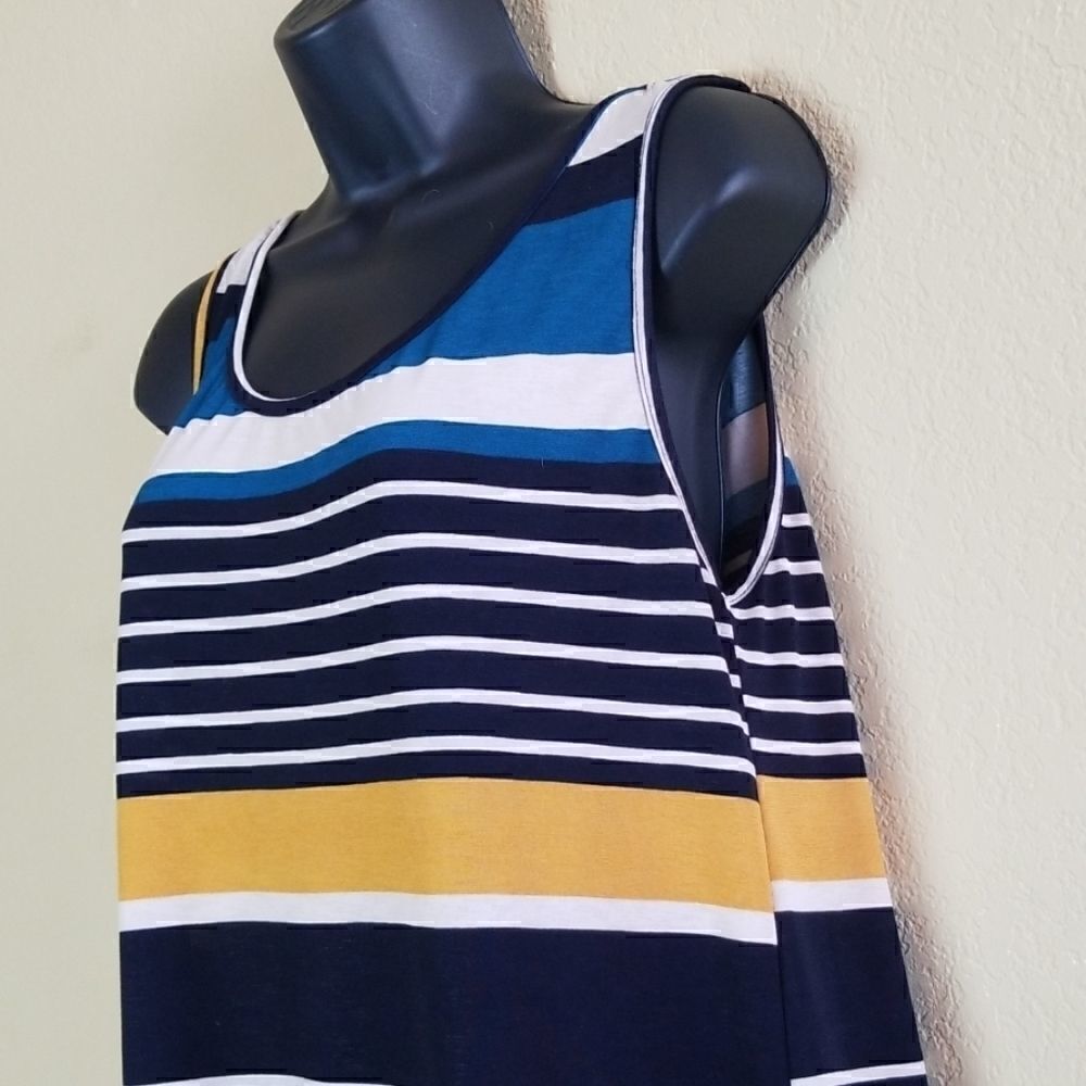 Blu Planet Striped Tank Top - Picture 4 of 8